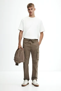 Pantalon cargo coupe classique en nylon