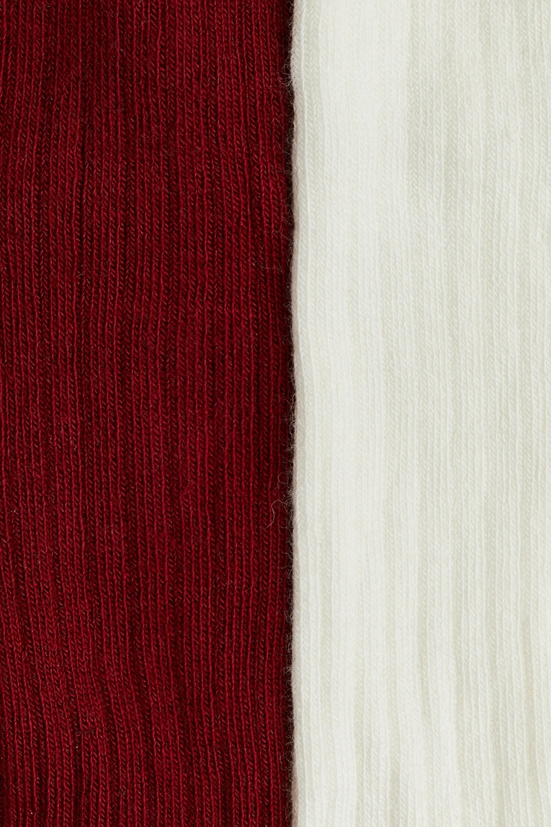 2-Pack Ribbed Tights