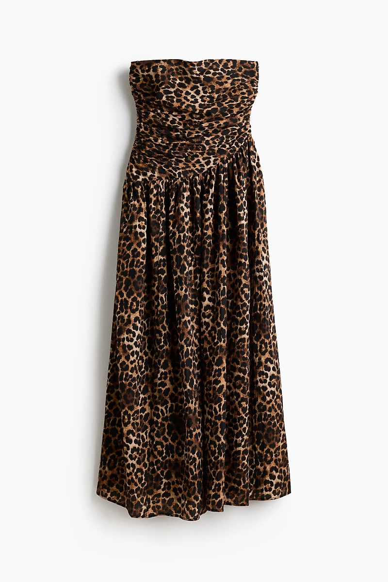 Pleated Bandeau Dress