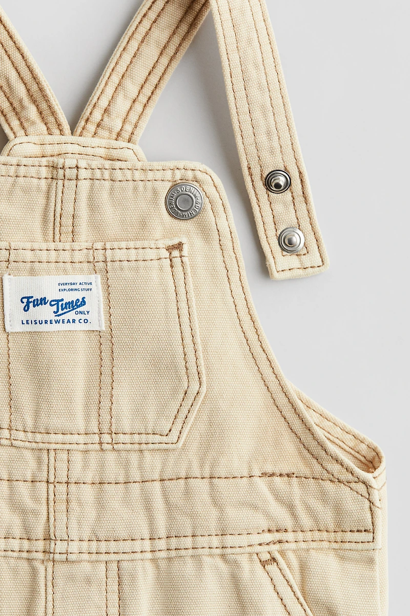 Cotton Canvas Overalls