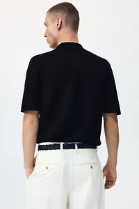 Regular-Fit Open-Knit Shirt