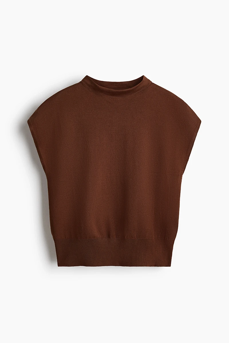 Mock Turtleneck Sweater Vest