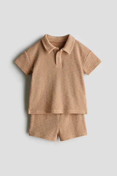 Ensemble 2 pièces en jersey texturé