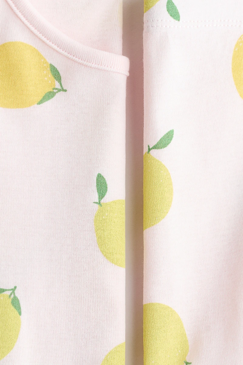 Pyjama Bien Ajusté en coton imprimé