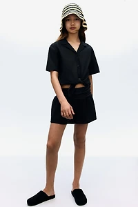 Linen-Blend Shorts
