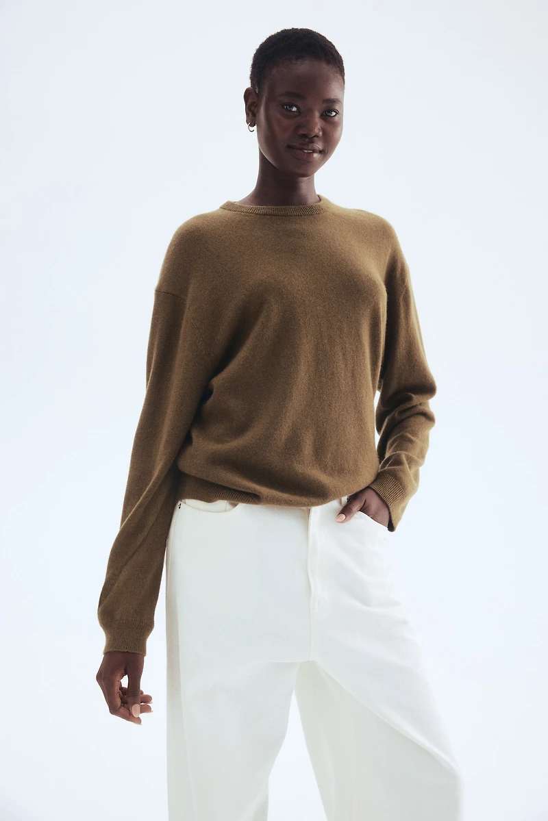 Chandail en tricot fin de laine cachemire