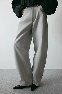 Barrel Leg High Waist Jeans