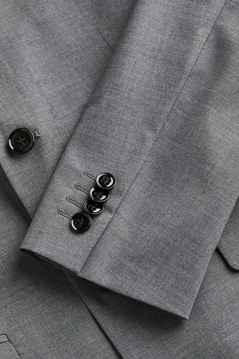 Slim Fit Single-Breasted Jacket
