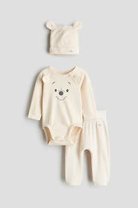 Ensemble 3 pièces en jersey imprimé