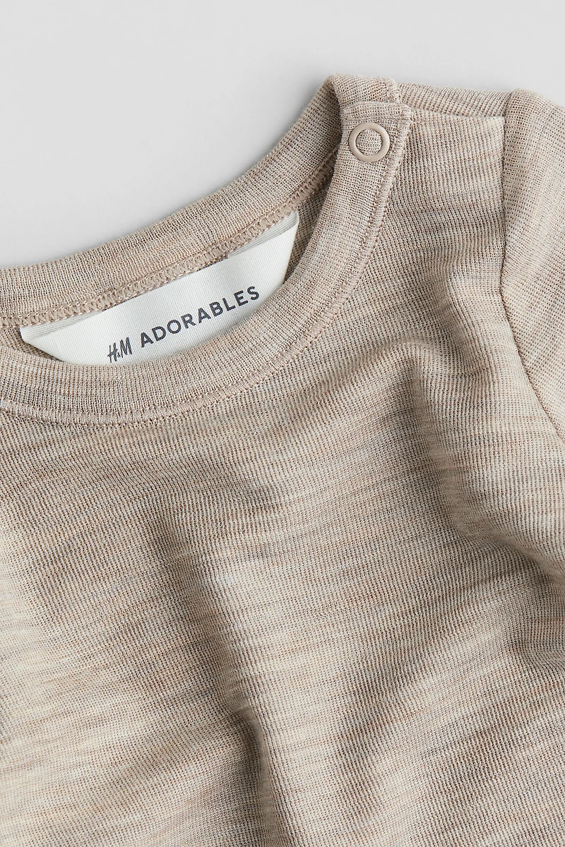 T-shirt en jersey de laine