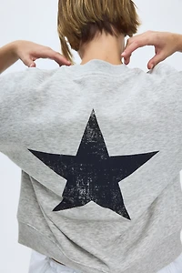 Sweatshirt with Printed Motif