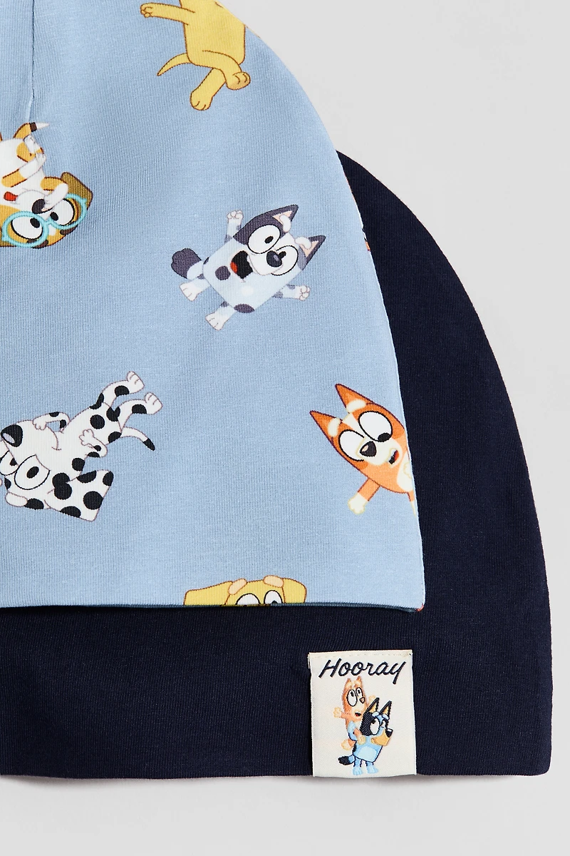 2-pack Printed Jersey Beanies