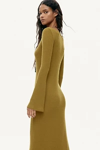 Textured-Knit Maxi Dress