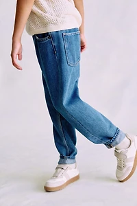 Tapered Cotton-blend Jeans