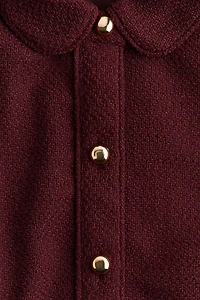 Bouclé Dress with Collar