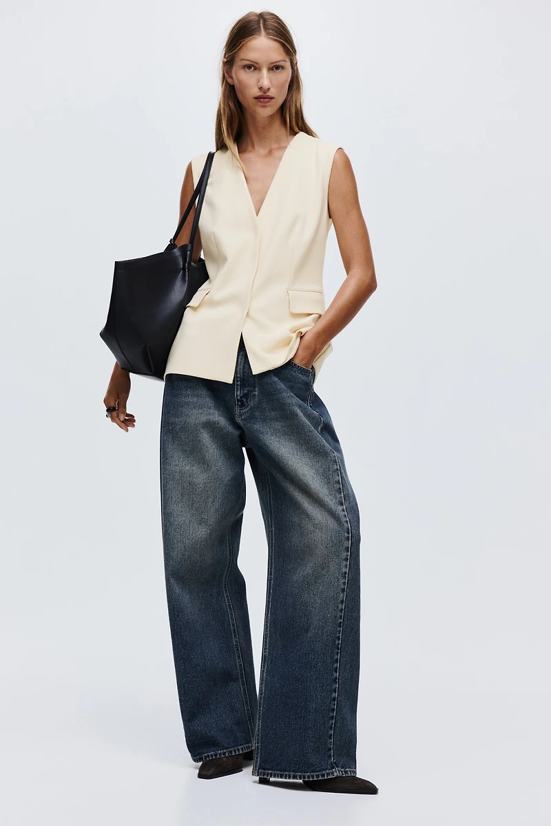 Long chandail sans manches