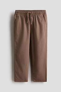 Linen-Blend Pants
