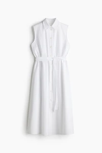 Tie-Belt Shirt Dress