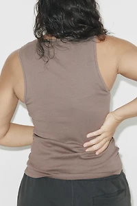 Lace-Trimmed Tank Top