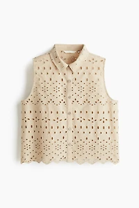 Eyelet-Embroidered Shirt
