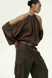 Open-Shoulder Blouse