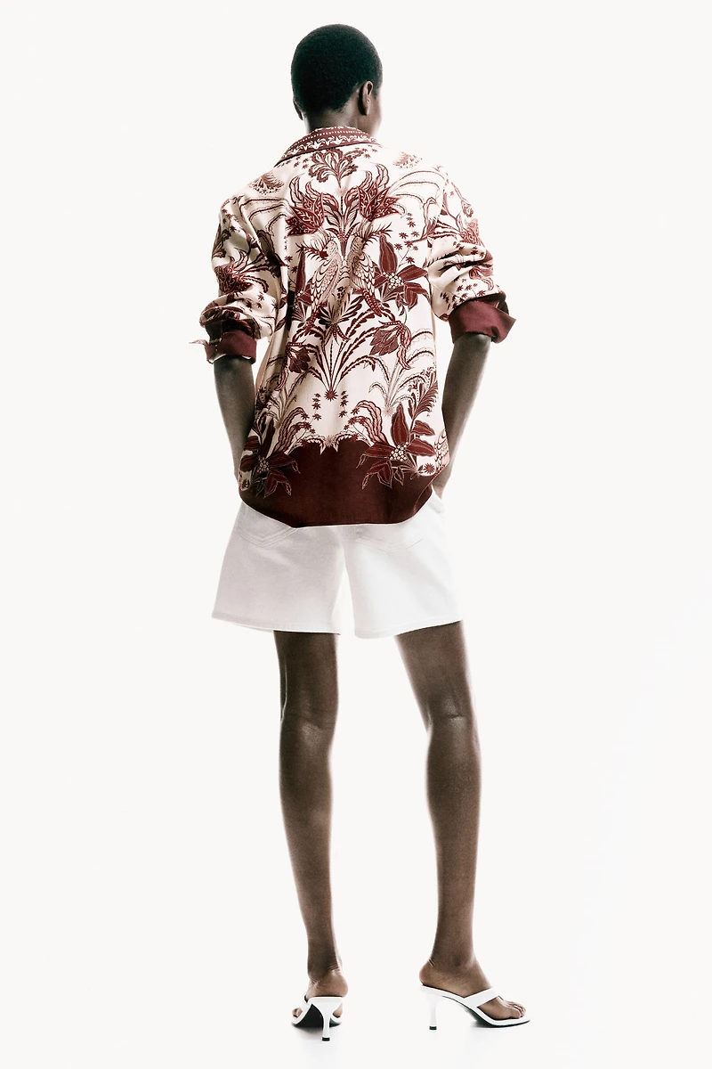 Oversized Printed Shirt