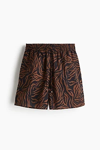 Printed Drawstring Shorts