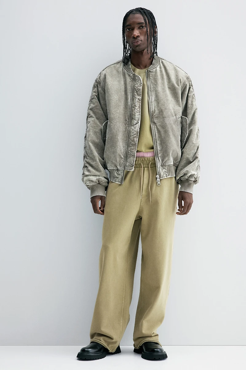 Pantalon de survêtement délavé décontracté