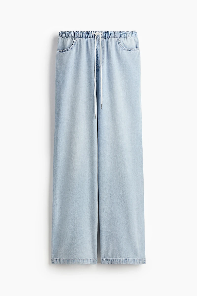 Denim Drawstring Pants