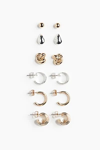 6 Pairs Earrings