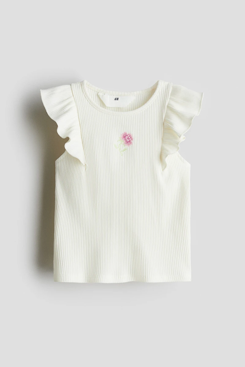 Débardeur avec motif brodé