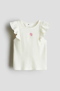 Débardeur avec motif brodé