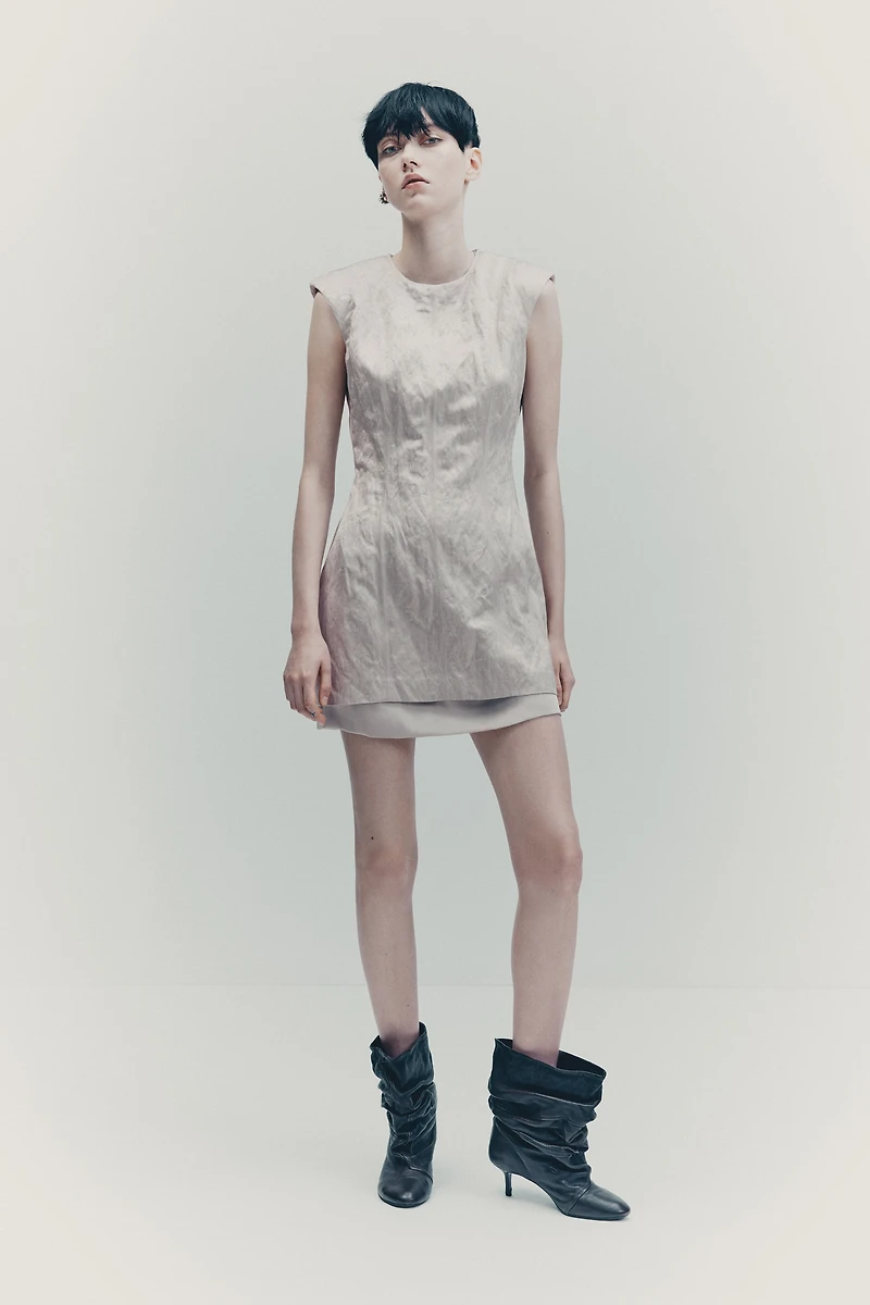 Jacquard-Weave Dress