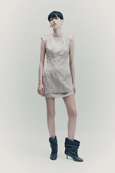 Jacquard-Weave Dress