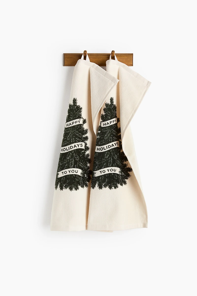 2-Pack Christmas-Themed Guest Towels