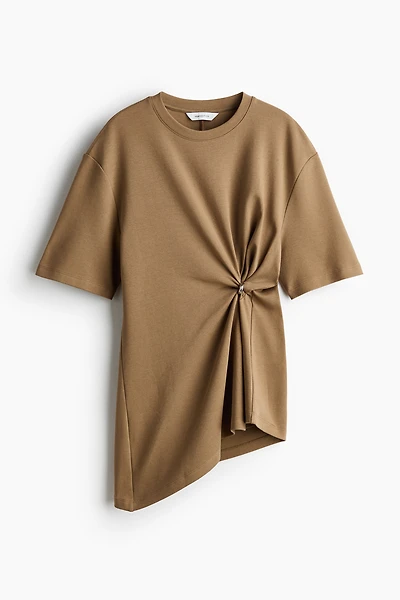 Draped-Detail Asymmetric Top