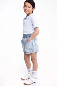 Loose Fit Denim Shorts