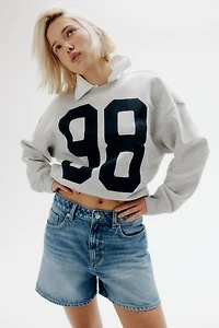 High Denim Shorts