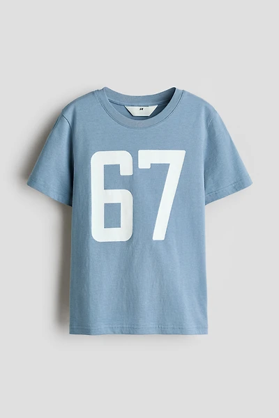 Printed cotton T-shirt