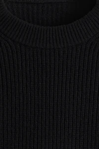Regular-Fit Rib-Knit Wool Sweater
