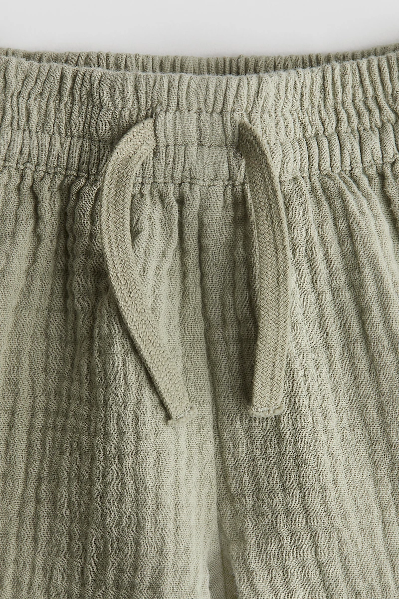 Cotton Muslin Shorts