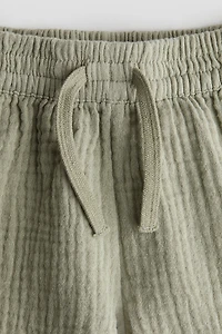 Cotton Muslin Shorts