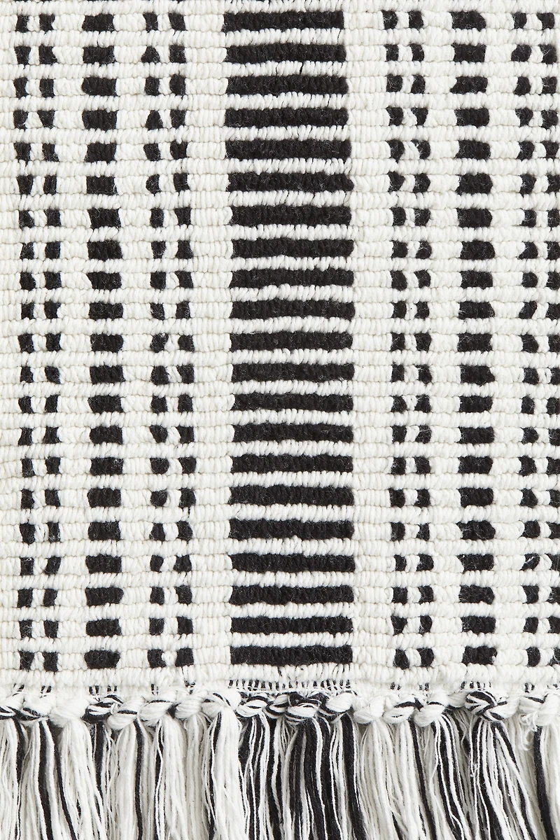 Cotton Bath Mat with Fringe