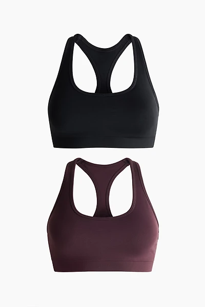 2-Pack Seamless Sports Bras with DryMove™
