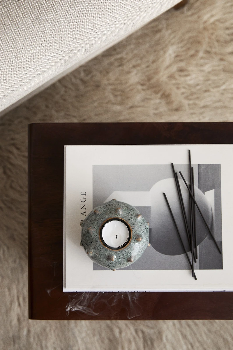 Stoneware Candlestick