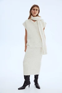 Chandail sans manches avec col cravate