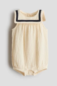 Cotton Sailor Romper Suit
