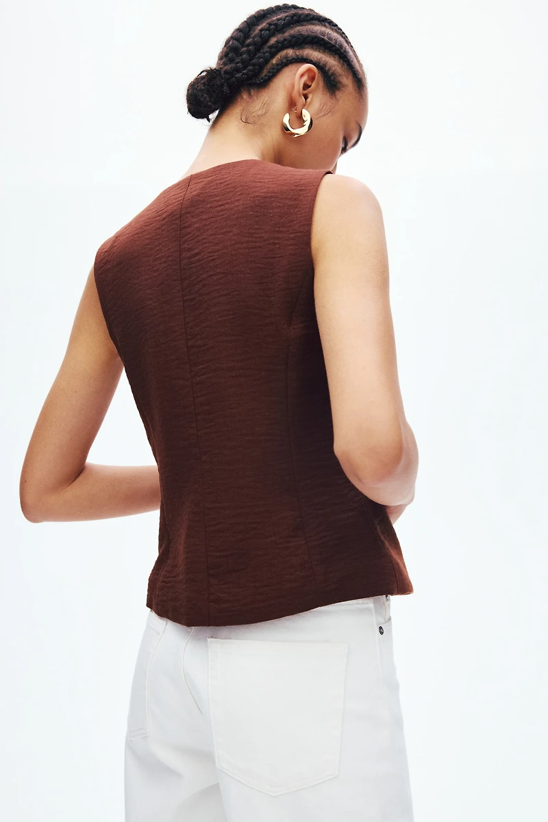 Tie-Detail Vest