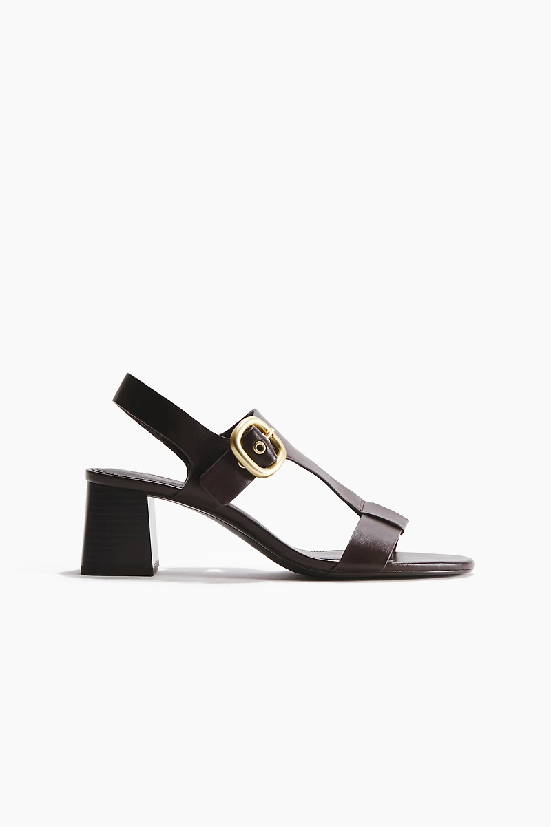 Block-Heeled Sandals