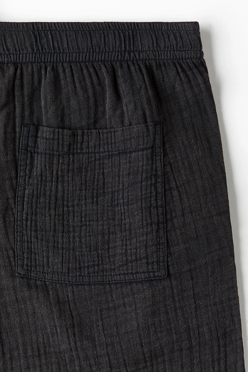 Pantalon ample en mousseline de coton